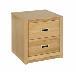 Woodcrest Nightstand w\/2 Equal Size Drawers